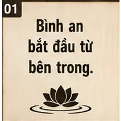 Tranh gỗ 3D cắt lớp – Bình an bắt đầu từ bên trong