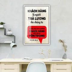 Tranh gỗ 3D cắt lớp – Khách hàng là người trả lương cho chúng ta. Trong mọi tình huống, khách hàng phải được tôn trọng.