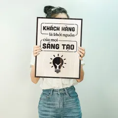Tranh gỗ 3D cắt lớp – Khách hàng là khởi nguồn của mọi sáng tạo “Khách hàng là khởi nguồn của mọi sáng tạo” là lời nhắc