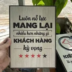 Tranh gỗ 3D cắt lớp – luôn nỗ lực mang lại nhiều hơn những gì khách hàng kì vọng Khách hàng không chỉ muốn một sản phẩm