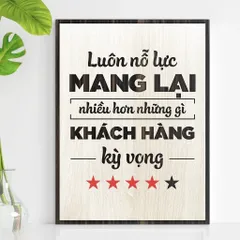 Tranh gỗ 3D cắt lớp – luôn nỗ lực mang lại nhiều hơn những gì khách hàng kì vọng Khách hàng không chỉ muốn một sản phẩm