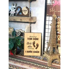 Tranh gỗ 3D cắt lớp – Hành trình vạn dặm bắt đầu bằng một bước chân “Hành trình vạn dặm bắt đầu bằng một bước chân” là t