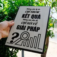 Tranh gỗ 3D cắt lớp – Không nêu lý do, chỉ show kết quả , Không nêu vấn đề, chỉ nói về giải pháp “Không nêu lý do, chỉ s