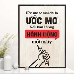 Tranh gỗ decor truyền cảm hứng 
