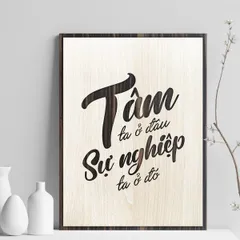 Tranh gỗ decor truyền cảm hứng 