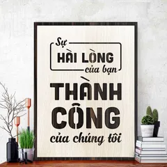 Tranh gỗ decor truyền cảm hứng 