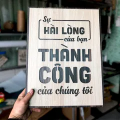 Tranh gỗ decor truyền cảm hứng 