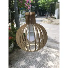 Đèn gỗ dáng củ tỏi  đèn thả trần và nhiều đèn nữa