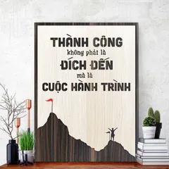 Tranh gỗ decor truyền cảm hứng 