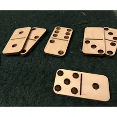 Bộ cờ Dominoes 28 quân gỗ | Domino tô màu