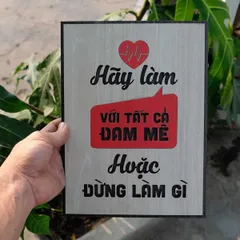 Tranh gỗ decor truyền cảm hứng 