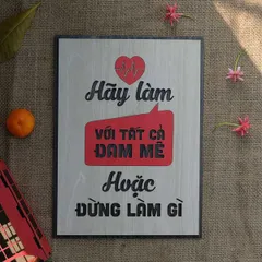 Tranh gỗ decor truyền cảm hứng 