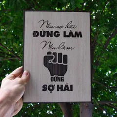 Tranh gỗ decor truyền cảm hứng 
