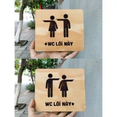 Bảng chỉ hường nhà vệ sinh,wc, toilet