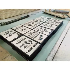Tổng Hợp Mẫu Tranh Động Lực Gỗ Treo Tường Slogan Tạo Động Lực Trang Trí Văn Phòng Làm Việc Công Ty  20x27