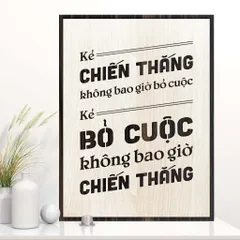 Tổng Hợp Mẫu Tranh Động Lực Gỗ Treo Tường Slogan Tạo Động Lực Trang Trí Văn Phòng Làm Việc Công Ty  20x27