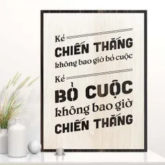 Tranh gỗ decor truyền cảm hứng 