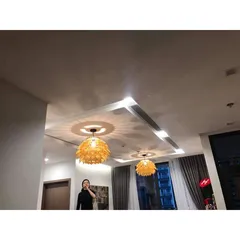 Đèn gỗ hoa sứ 60cm akz