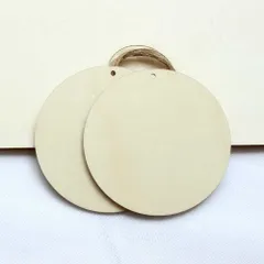 Miếng decor trang trí DIY Trái tim gỗ, hình tròn gỗ, ngôi sao gỗ 10cm