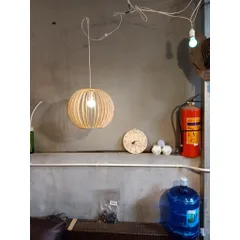 Đèn cầu gỗ 300