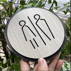Bảng WC, bán dán toilet, bảng nhà vệ sinh AKZTL01