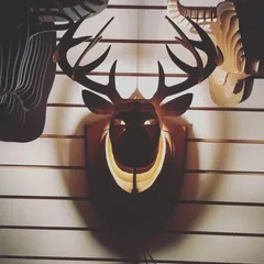 đèn gỗ đầu hươu decor