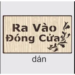 Bảng Gỗ Trang Trí Ra Vào Đóng Cửa, Bảng Gỗ Decor Ra Vào Nhớ Đóng Cửa