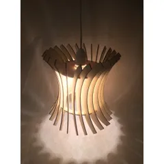 đèn gỗ xoắn 017