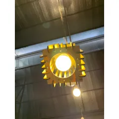 Đèn gỗ que trụ