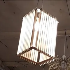 Đèn gỗ hình hộp