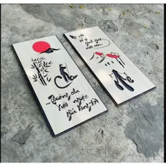 Tranh gỗ treo tường_Thương cha xuôi ngược giữa dòng đời Mẹ yêu tất cả gánh gồng nuôi con
