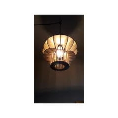 đèn gỗ xoắn ống 870