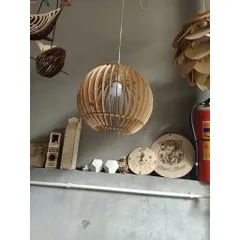 Đèn Gỗ thả trần decor trang trí DIY 117