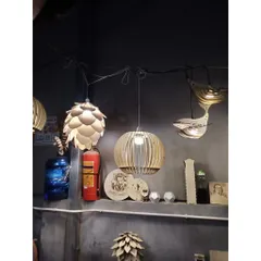 Đèn Gỗ thả trần decor trang trí DIY 117