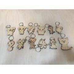 Móc khóa tuổi chuột trang trí dễ thương và nhiều con khác x10 con