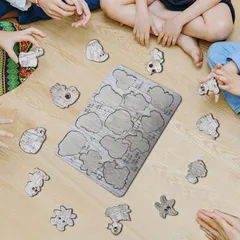 Bảng con vật song ngữ Vie - Eng (12 con vật)