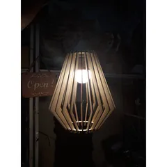 Đèn Gỗ DIY 058 thả trần trang trí
