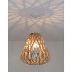 Đèn treo trần kiểu dáng đặc biệt Gỗ DIY 021