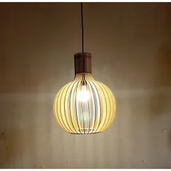 Đèn Gỗ thả trần DIY 134 siêu đẹp