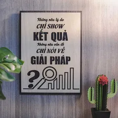 Tranh gỗ decor truyền cảm hứng 