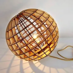 Đèn Gỗ DIY 095 thả trần kiểu dáng đặc biệt