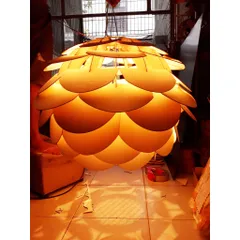 Đèn gỗ hoa hồng - 1 mét
