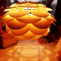 Đèn gỗ hoa hồng - 1 mét