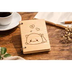 Sổ Tay cute bìa gỗ cao cấp ,quà tặng lưu niệm