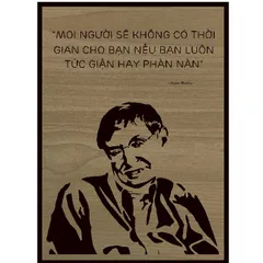 Tranh gỗ câu nói Stephen Hawking