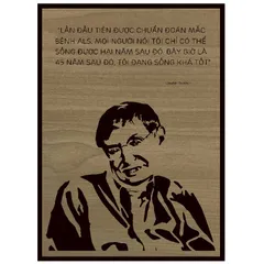 Tranh gỗ câu nói Stephen Hawking