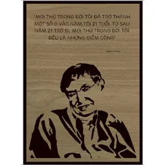 Tranh gỗ câu nói Stephen Hawking