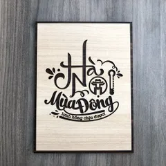 Tranh gỗ treo tường_Hà Nội mùa đông
