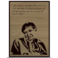 Tranh gỗ câu nói Stephen Hawking