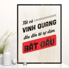 Tranh gỗ decor truyền cảm hứng 